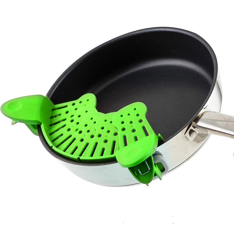Universal Silicone Clip-on Pan Pot Strainer - My Store