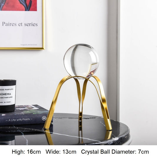 Luxury Metal Crystal Ball Crafts Ornament - My Store