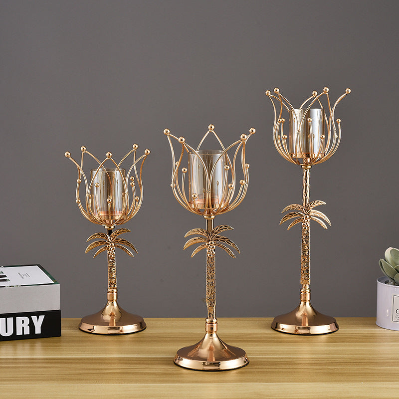 Wrought Iron Candle Holder - My Store