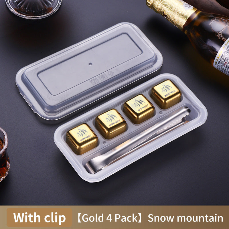 Stainless Steel Food Grade Metal Ice Cubes - My Store