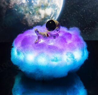 LED Colorful Clouds Astronaut Lamp - My Store