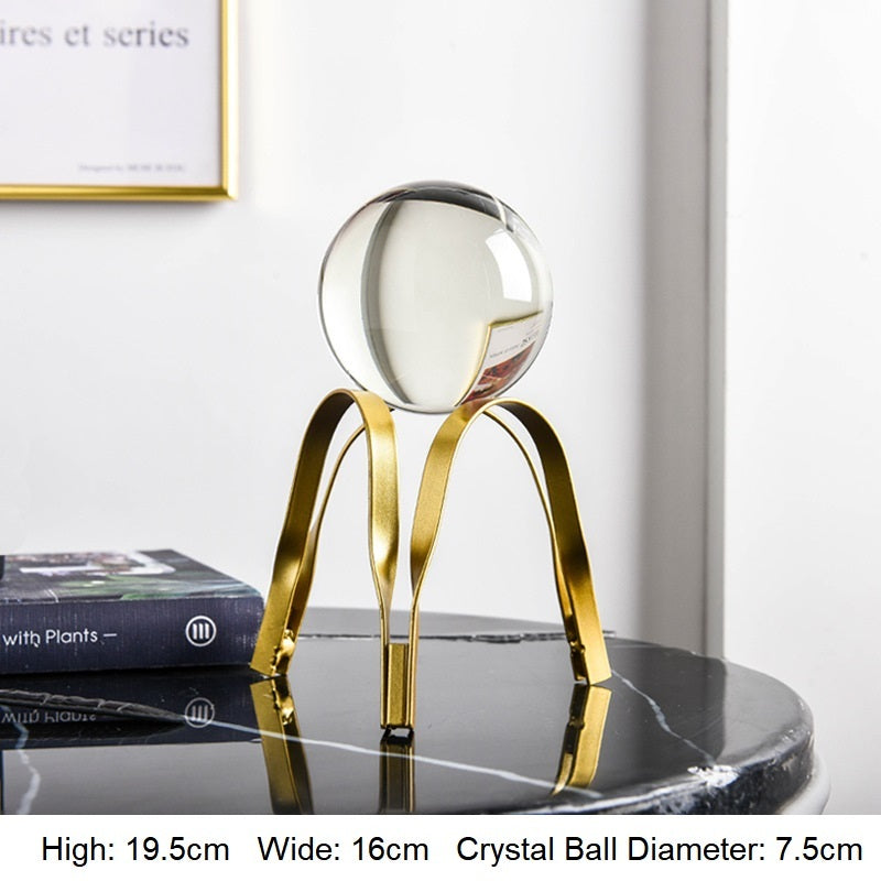 Luxury Metal Crystal Ball Crafts Ornament - My Store