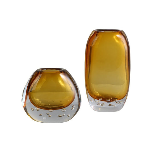 Luxury Colored Glaze Glass Vase - My Store