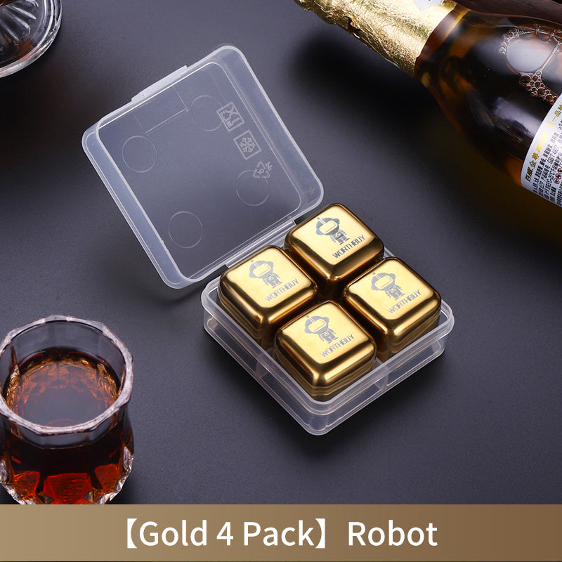 Stainless Steel Food Grade Metal Ice Cubes - My Store