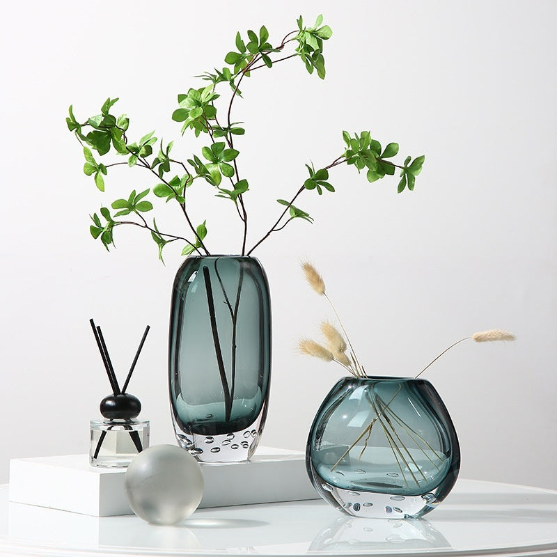 Luxury Colored Glaze Glass Vase - My Store