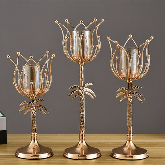 Wrought Iron Candle Holder - My Store