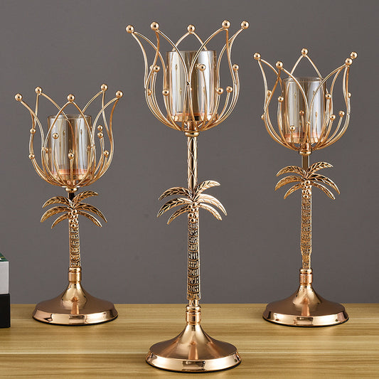Wrought Iron Candle Holder - My Store