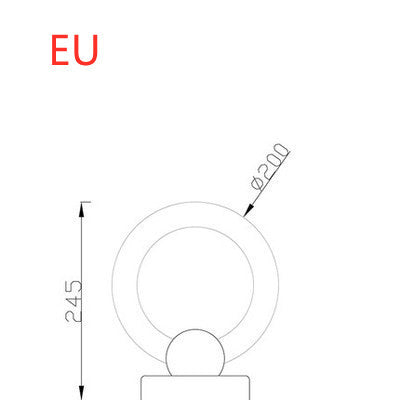 Nordic Wooden Art Circular Lamp - My Store
