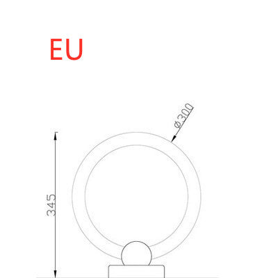 Nordic Wooden Art Circular Lamp - My Store