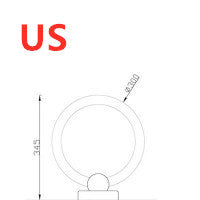Nordic Wooden Art Circular Lamp - My Store