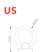 Nordic Wooden Art Circular Lamp - My Store