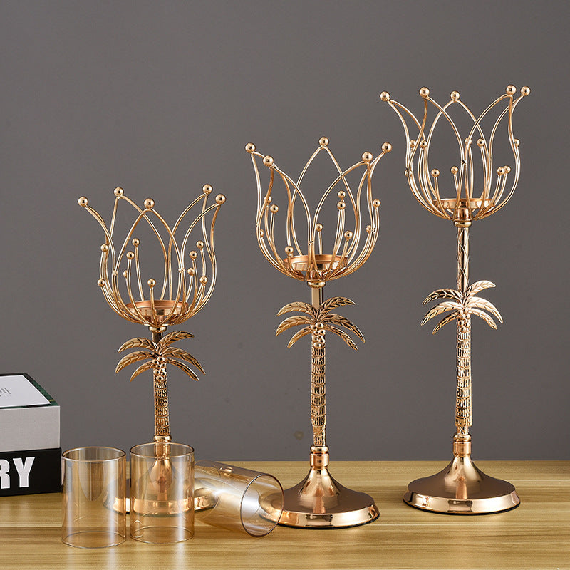 Wrought Iron Candle Holder - My Store