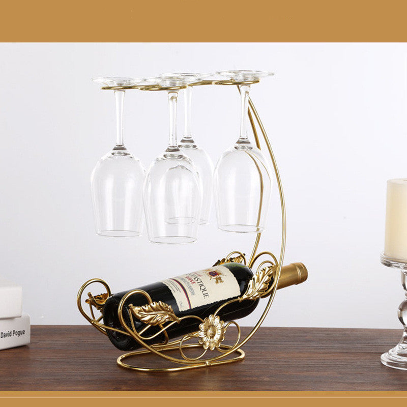 Copper Wine Hanging Rack - My Store
