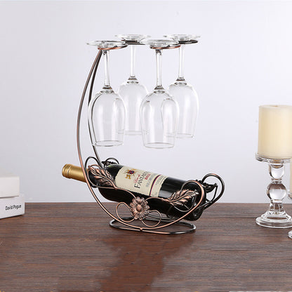 Copper Wine Hanging Rack - My Store