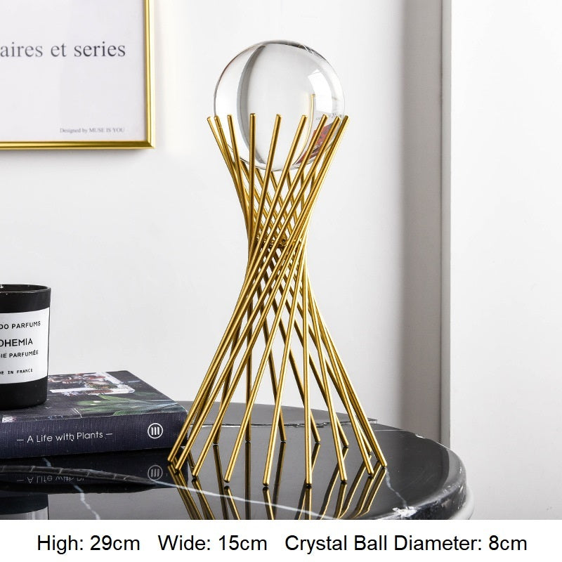 Luxury Metal Crystal Ball Crafts Ornament - My Store