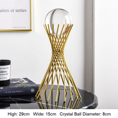 Luxury Metal Crystal Ball Crafts Ornament - My Store