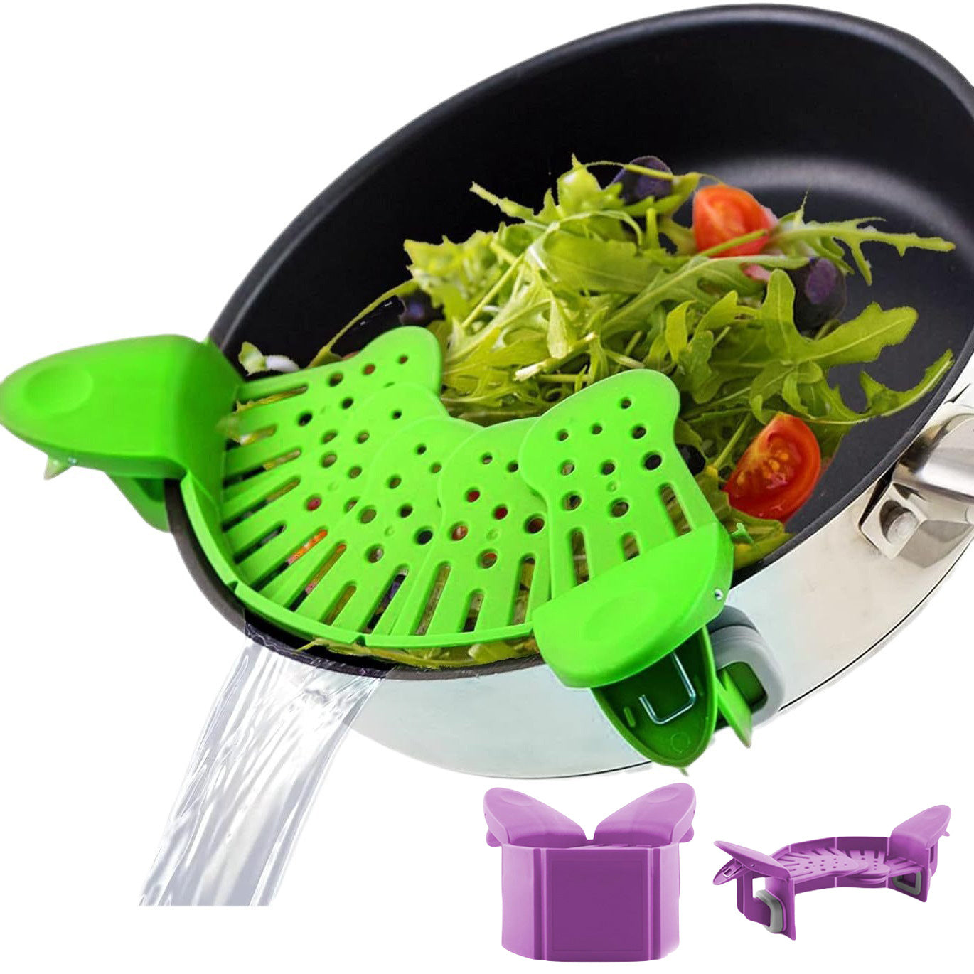 Universal Silicone Clip-on Pan Pot Strainer - My Store