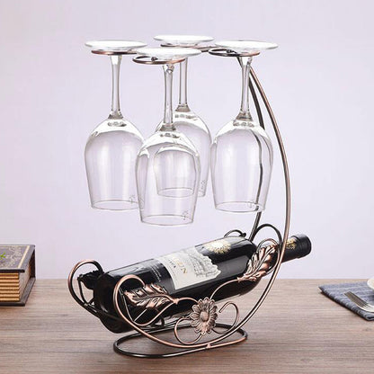 Copper Wine Hanging Rack - My Store