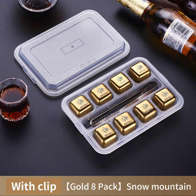 Stainless Steel Food Grade Metal Ice Cubes - My Store