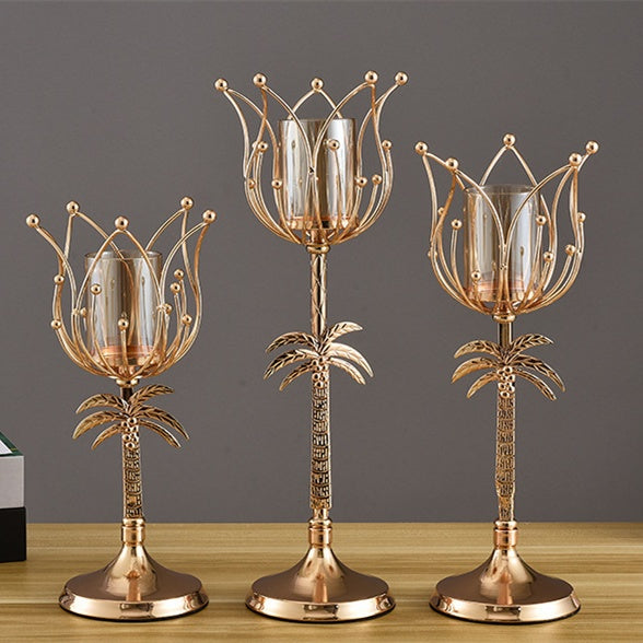 Wrought Iron Candle Holder - My Store